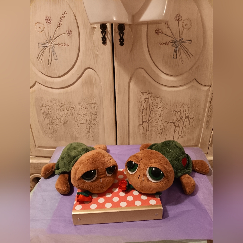 Turtles 🐢  Two Stuffed Turtles Toys